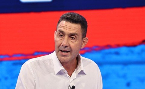 Il segretario di Futuro Nazionale, Roberto Vannacci, a In Onda, su La7. (Fotografia di The Ampersand)
